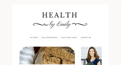 Desktop Screenshot of healthbyemily.com